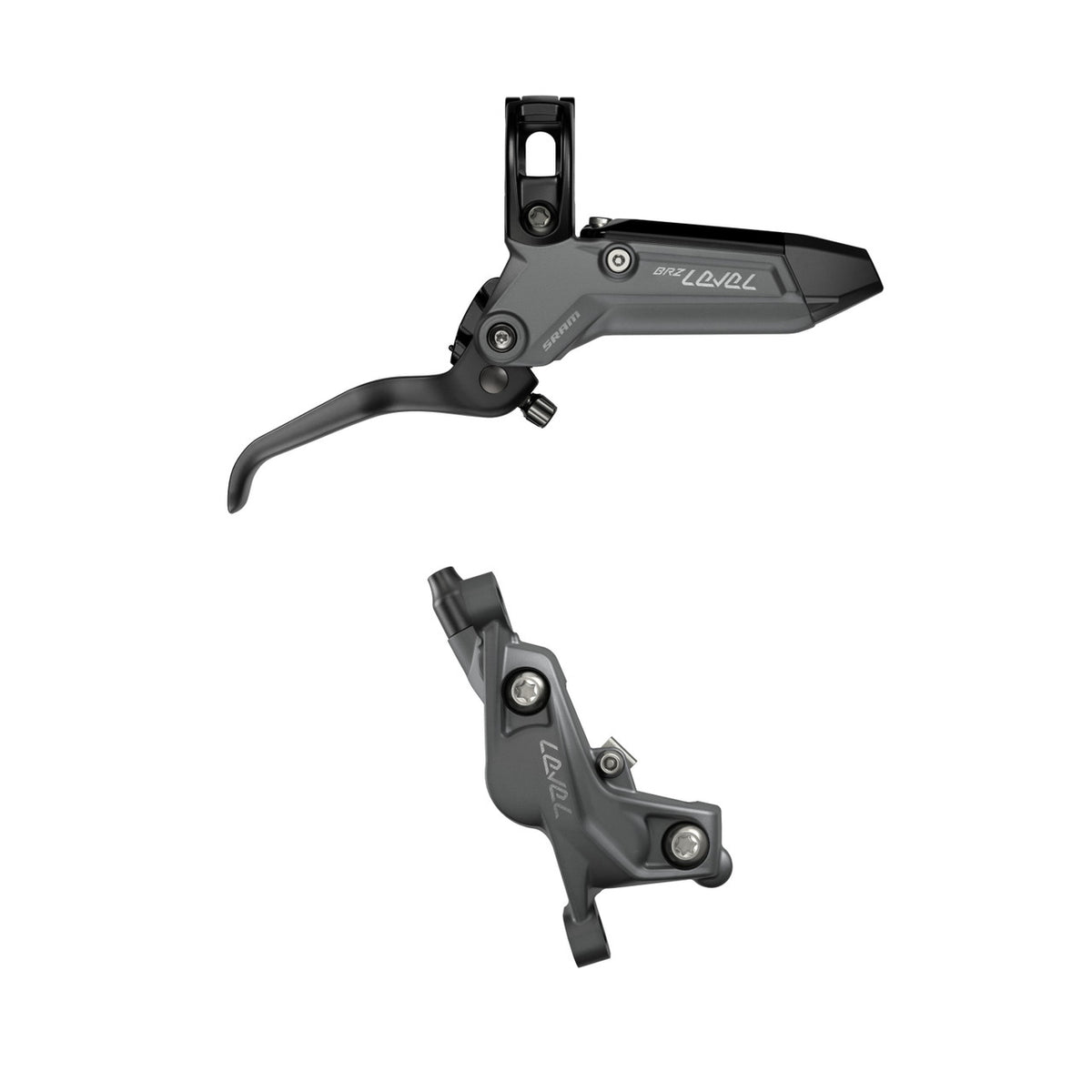 SRAM LEVEL BRONZE STEALTH 4-Piston Front Brake Grey