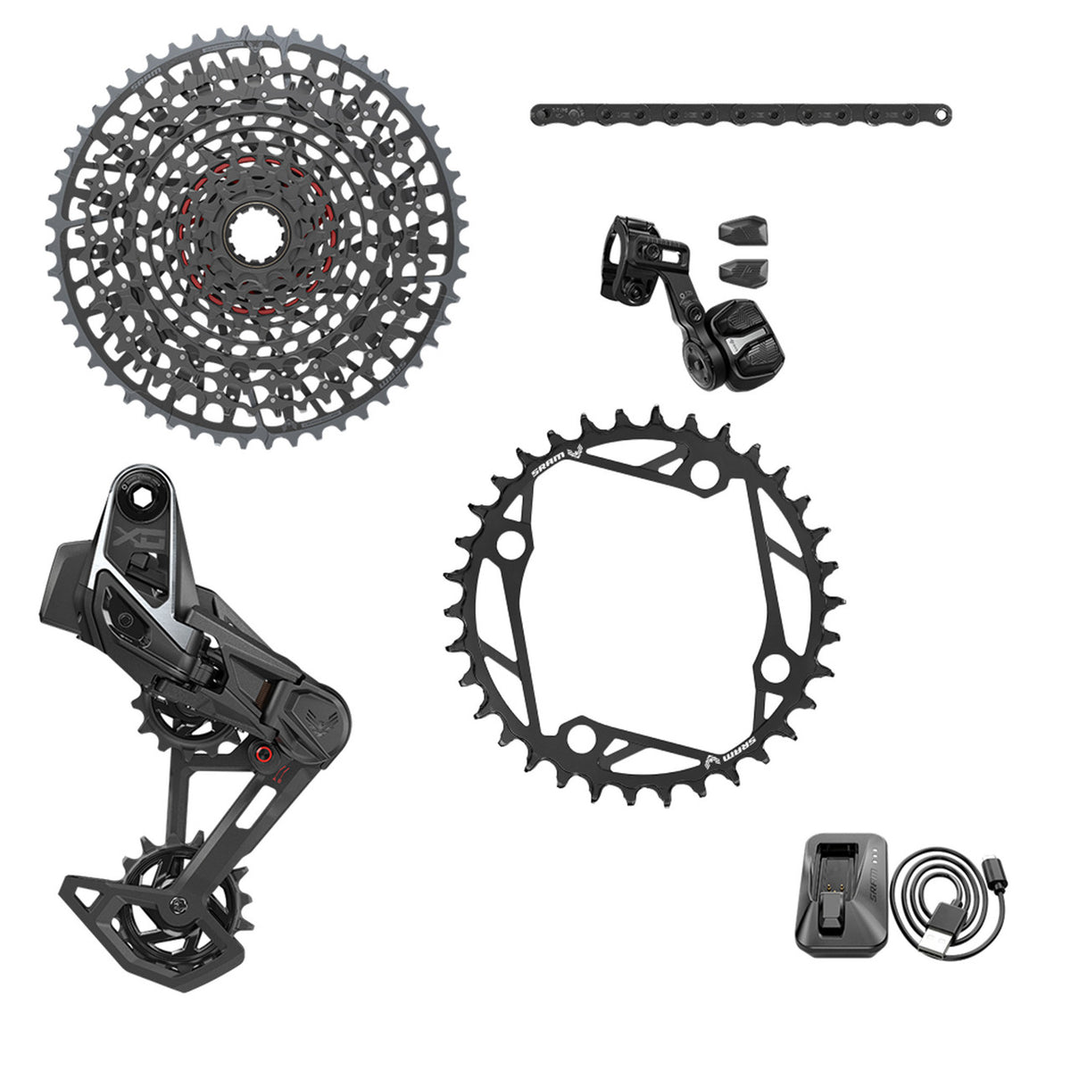 Σύνολο SRAM X0 EAGLE E-MTB 104BCD AXS T-TYPE 36 Δοντιών 10/52