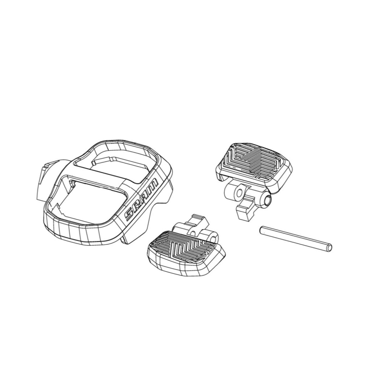 Knappar/Lock-kit för SRAM POD AXS-kontroll