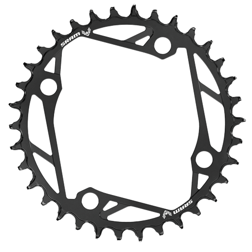 Tarcza Mono SRAM T-TYPE EAGLE 12V 4 Otwory 104 mm Alu Czarna