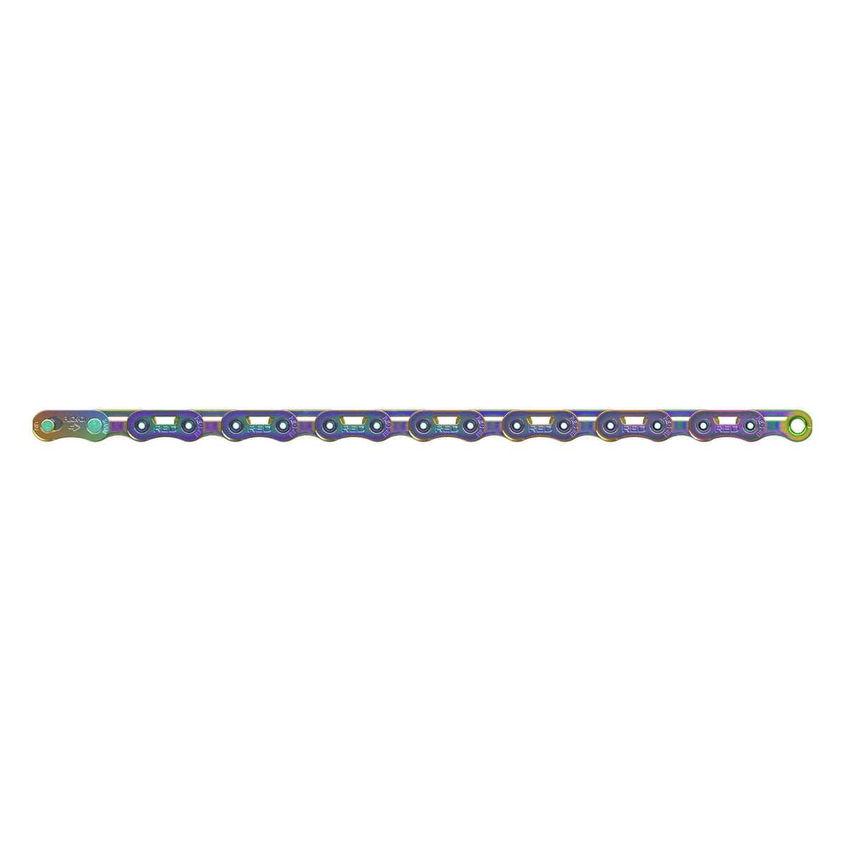 12V/13V-kæde SRAM RED AXS E1 Flattop Rainbow