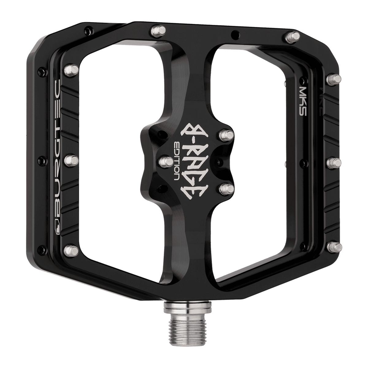 BURGTEC PENTHOUSE FLAT MK5 B-RAGE EDITION Flat Pedals Black