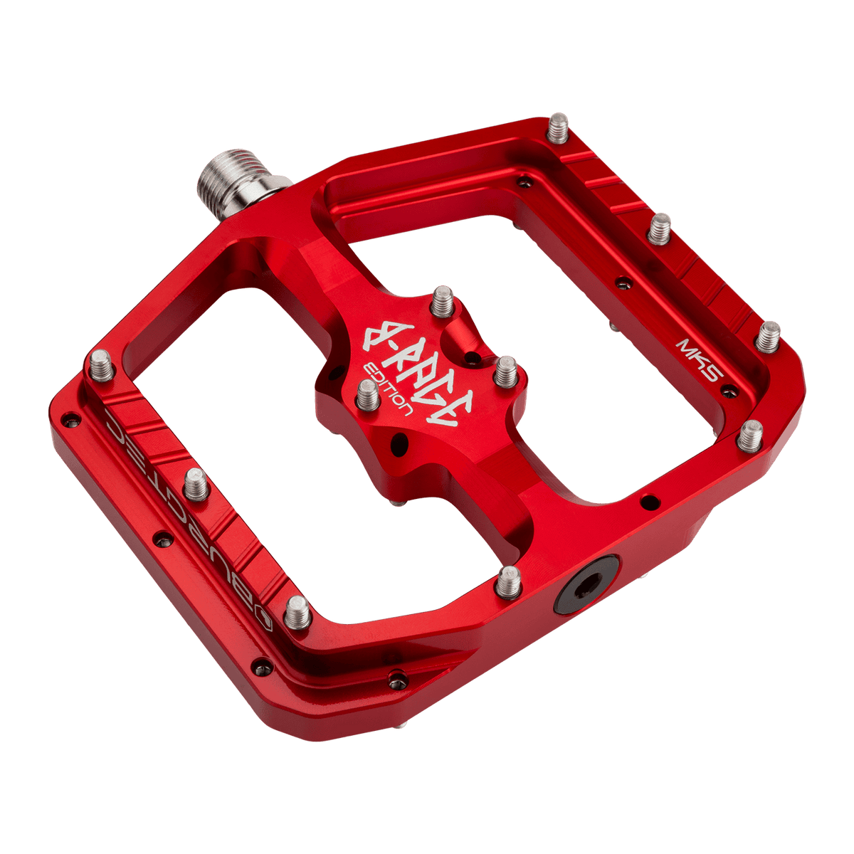 Flade pedaler BURGTEC PENTHOUSE FLAT MK5 B-RAGE EDITION Rød