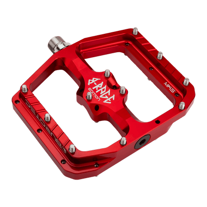 BURGTEC PENTHOUSE FLAT MK5 B-RAGE EDITION Flat Pedals Red