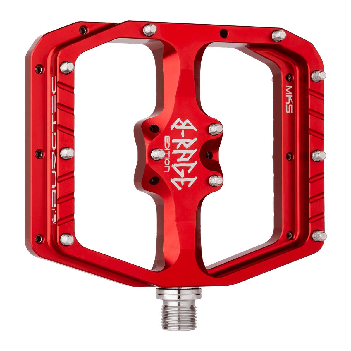 Flade pedaler BURGTEC PENTHOUSE FLAT MK5 B-RAGE EDITION Rød