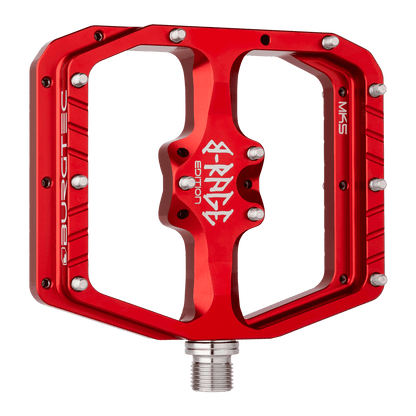 BURGTEC PENTHOUSE FLAT MK5 B-RAGE EDITION Flat Pedals Red