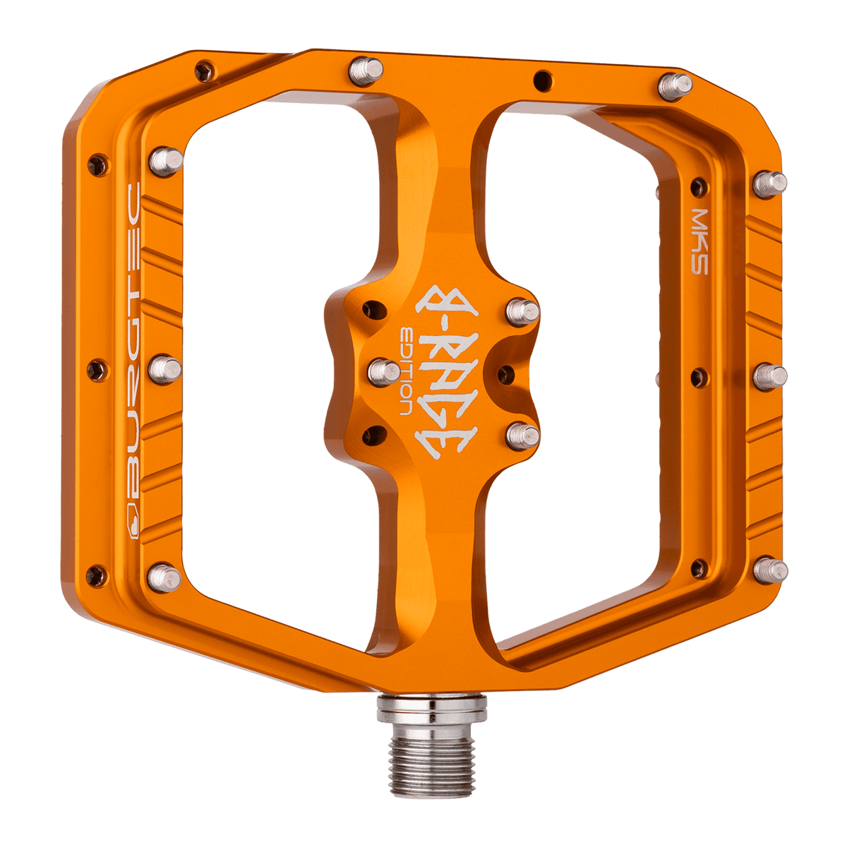 BURGTEC PENTHOUSE FLAT MK5 B-RAGE EDITION Flat Pedals Orange