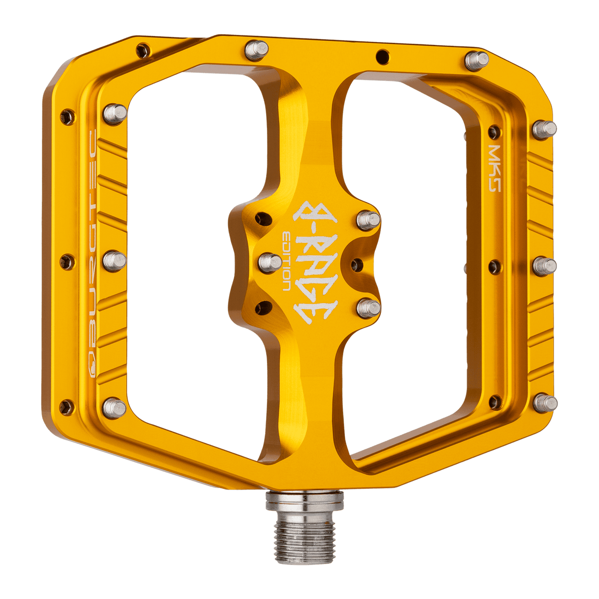 BURGTEC PENTHOUSE FLAT MK5 B-RAGE EDITION Flat Pedals Gold