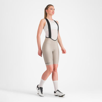 Korte Bretelbroek CASTELLI ESPRESSO W DT Dames Beige