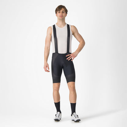 Krátký cyklistický kraťas s laclem CASTELLI A/C Černý