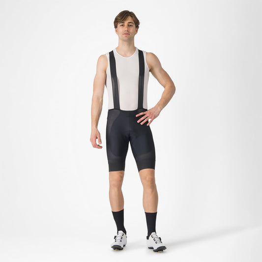 Krátký cyklistický kraťas s laclem CASTELLI A/C Černý