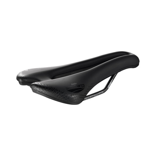 Sadel SAN MARCO ASPIDE SHORT COMFORT OPEN-FIT DYNAMIC S3 Bredde 144mm Mangan-bøjler