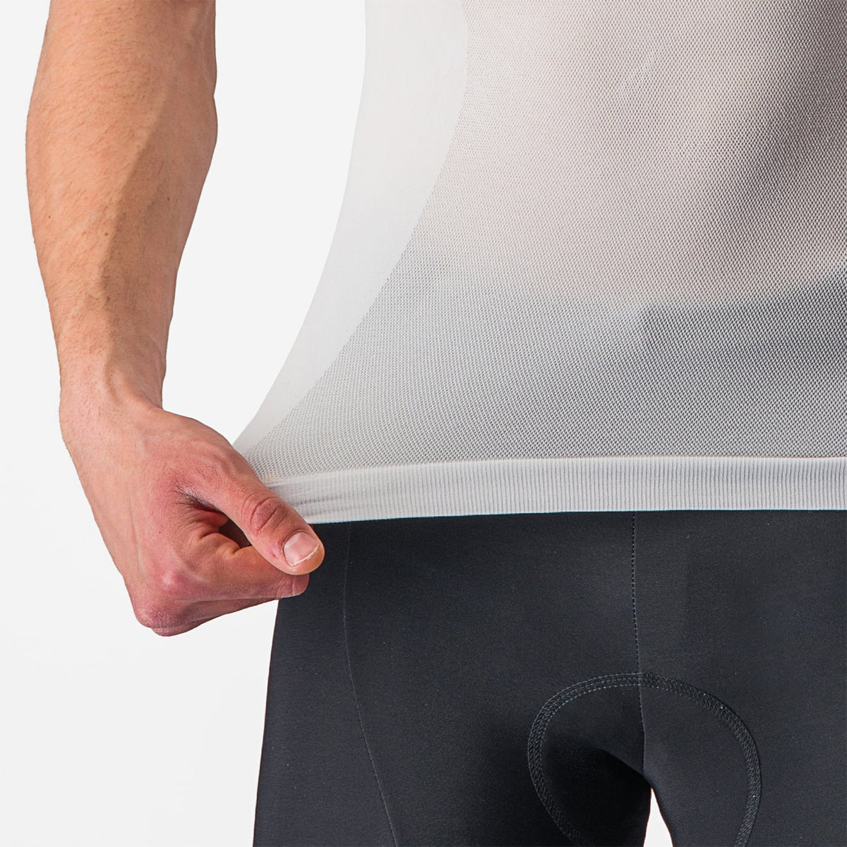 Alusvaate CASTELLI CORE SEAMLESS Lyhythihainen Valkoinen