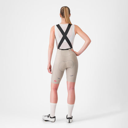 Korte Bretelbroek CASTELLI ESPRESSO W DT Dames Beige