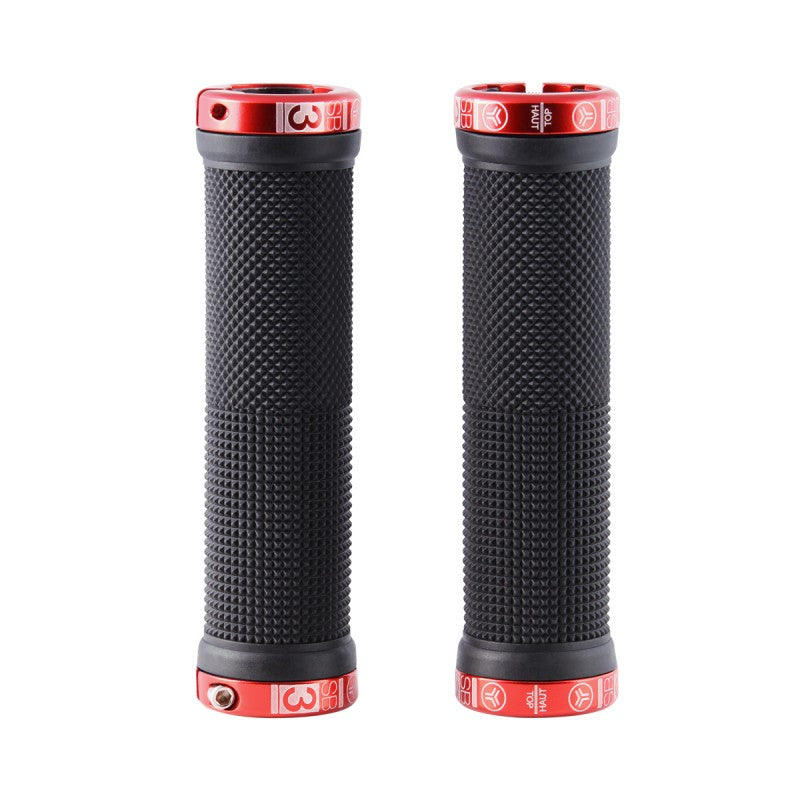 Grips SB3 KHEOPS Lock-On 129 mm Sort/Rød