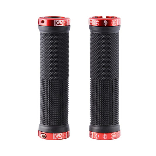 SB3 KHEOPS Lock-On Grips 129 mm Black/Red