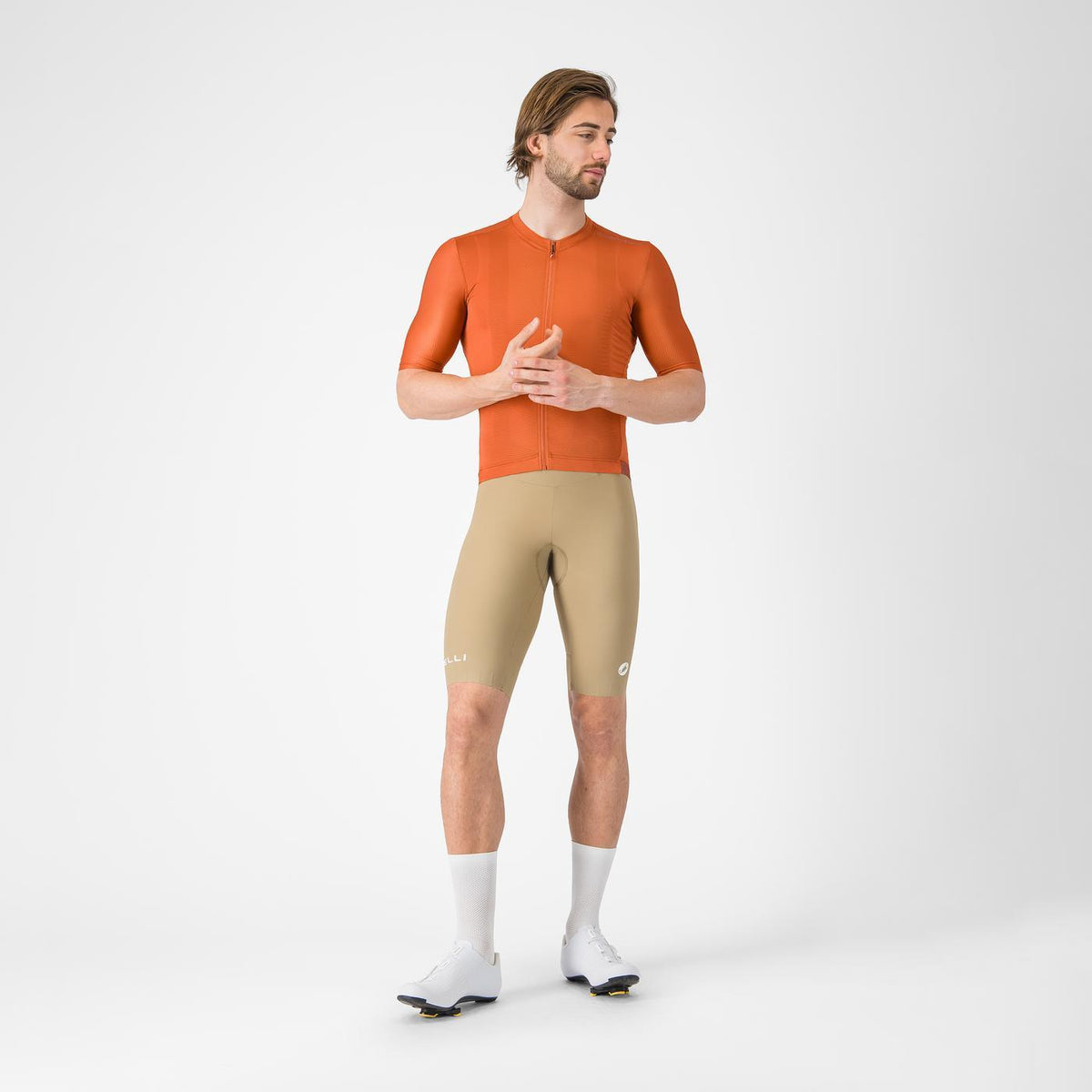 Cykelshorts med Seler CASTELLI ESPRESSO 2 Beige Elmwood
