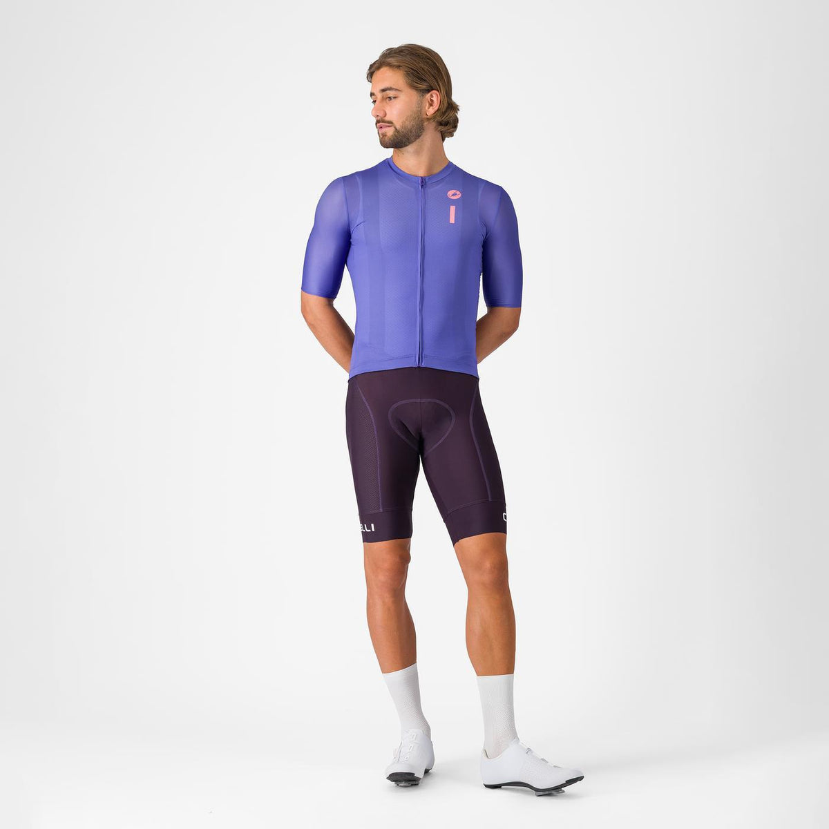 CASTELLI DRITTONE LOGO Kortærmet Trøje Violet