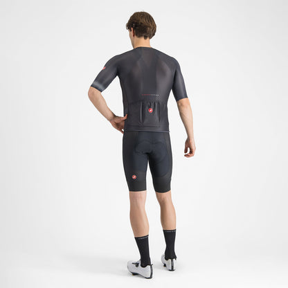 Krátký cyklistický kraťas s laclem CASTELLI A/C Černý