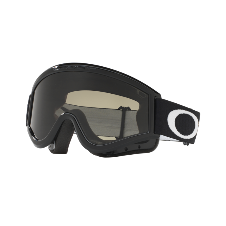 OAKLEY L-Frame MX Jet Black Goggle Dark Grey Lens