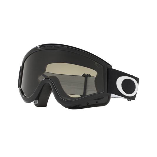 OAKLEY L-Frame MX Jet Black Goggle Dark Grey Lens