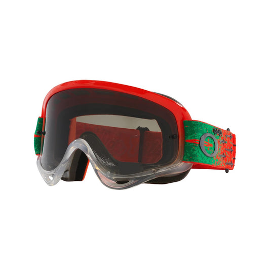OAKLEY O Frame MX TLD Carrack Orange Goggle Dark Grey Lens OO7029-77