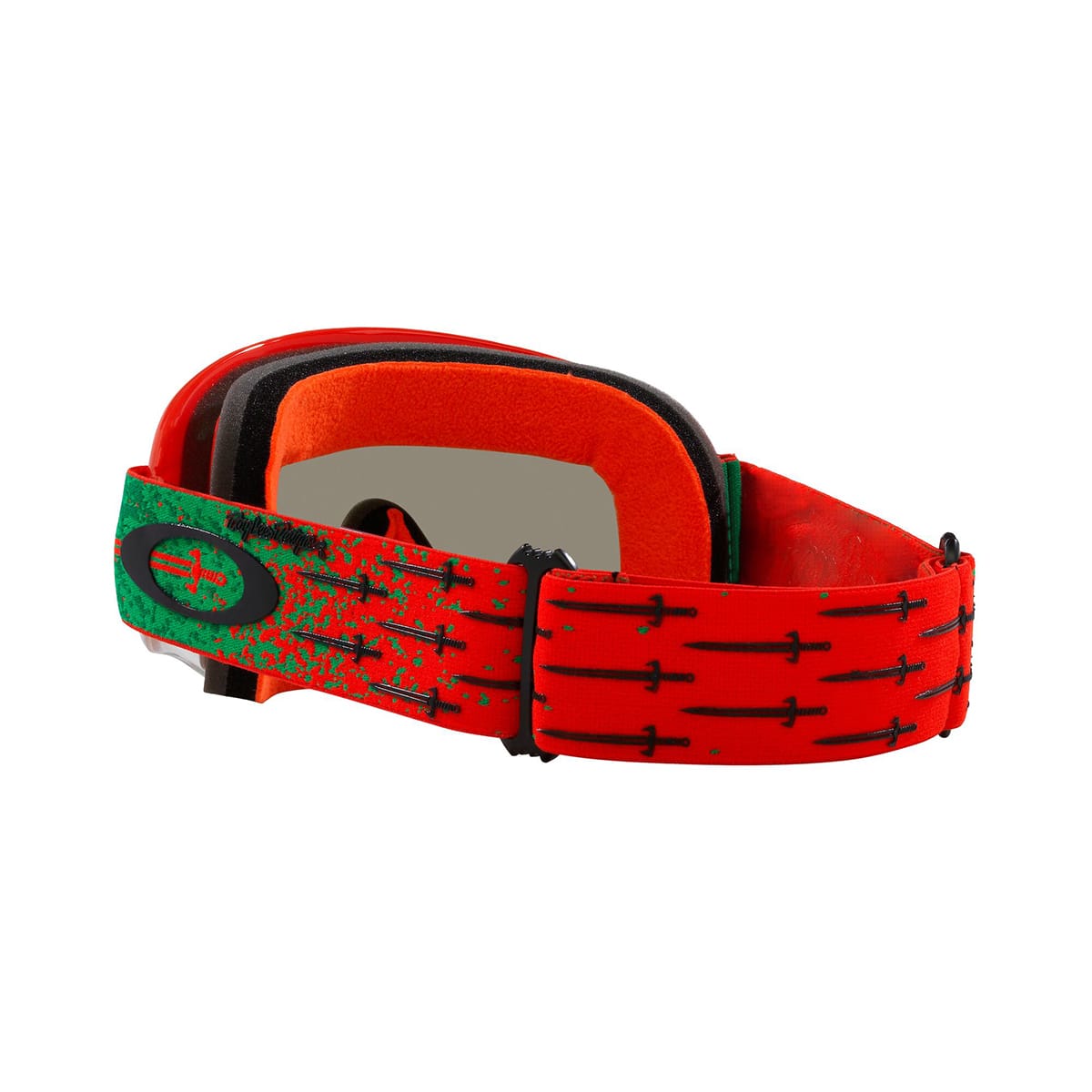 OAKLEY O Frame MX TLD Carrack Orange Goggle Dark Grey Lens OO7029-77