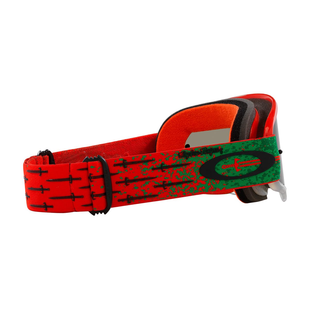 OAKLEY O Frame MX TLD Carrack Orange Goggle Dark Grey Lens OO7029-77