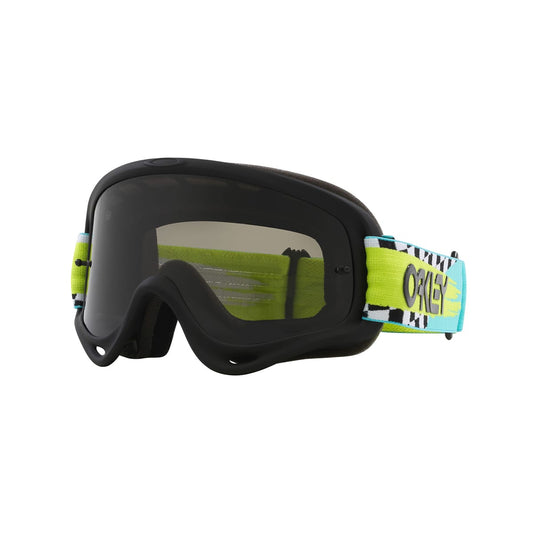 Masker OAKLEY O Frame MX Teal Checks Donkergrijs Scherm OO7029-83