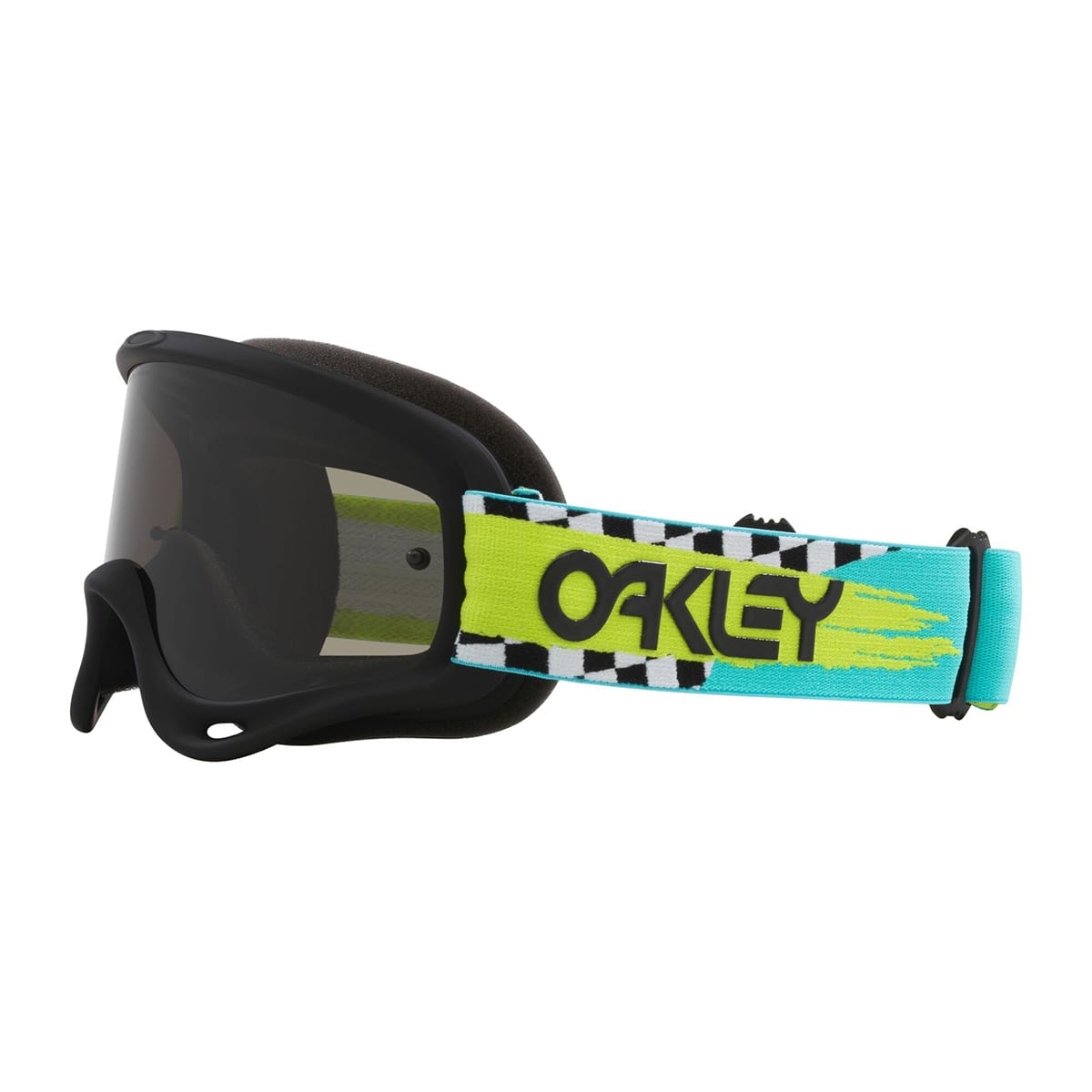 Gogle OAKLEY O Frame MX Teal Checks Ekran Ciemnoszary OO7029-83