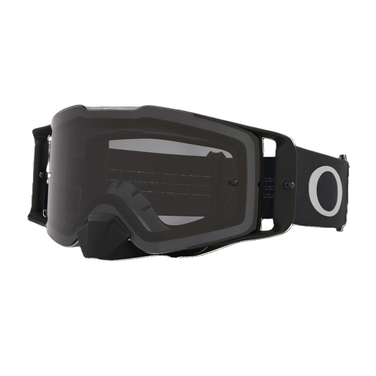 OAKLEY FRONTLINE MX Goggle Tuff Blocks Black Gunmetal Dark Grey Lens