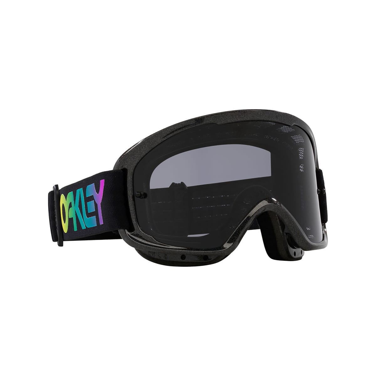 OAKLEY O Frame Pro 2.0 MTB B1B Galaxy Black Goggle Dark Grey Lens OO7117-19
