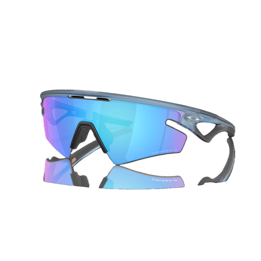 Bril OAKLEY SPHAERA SLASH Matt Transparant Steen Glas Prizm Sapphire Polarized - OO9499-0336