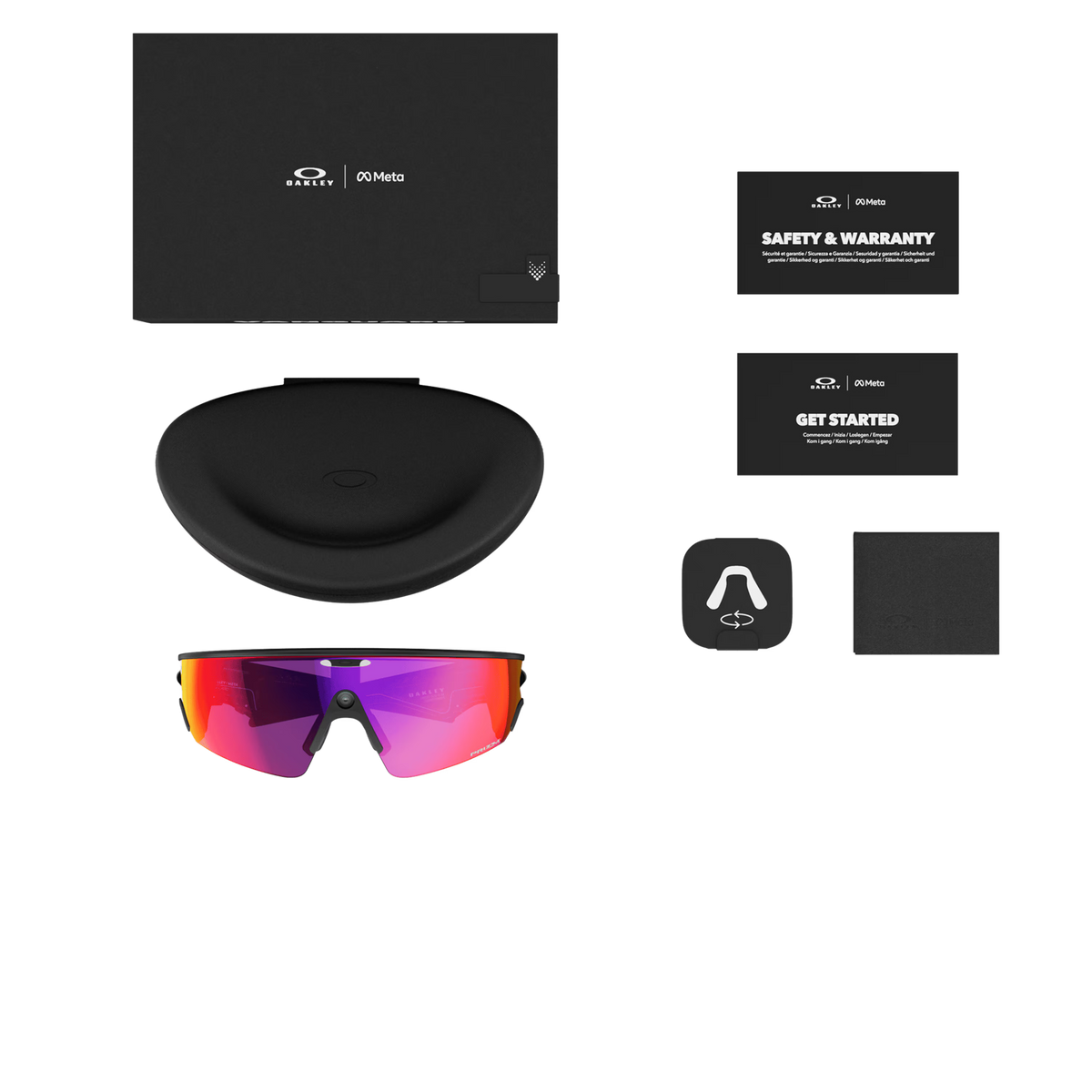 Briller OAKLEY VANGUARD META Sort Glas Prizm Road