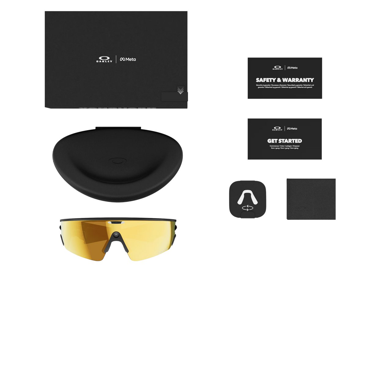 Briller OAKLEY VANGUARD META Sort Linse Prizm 24K