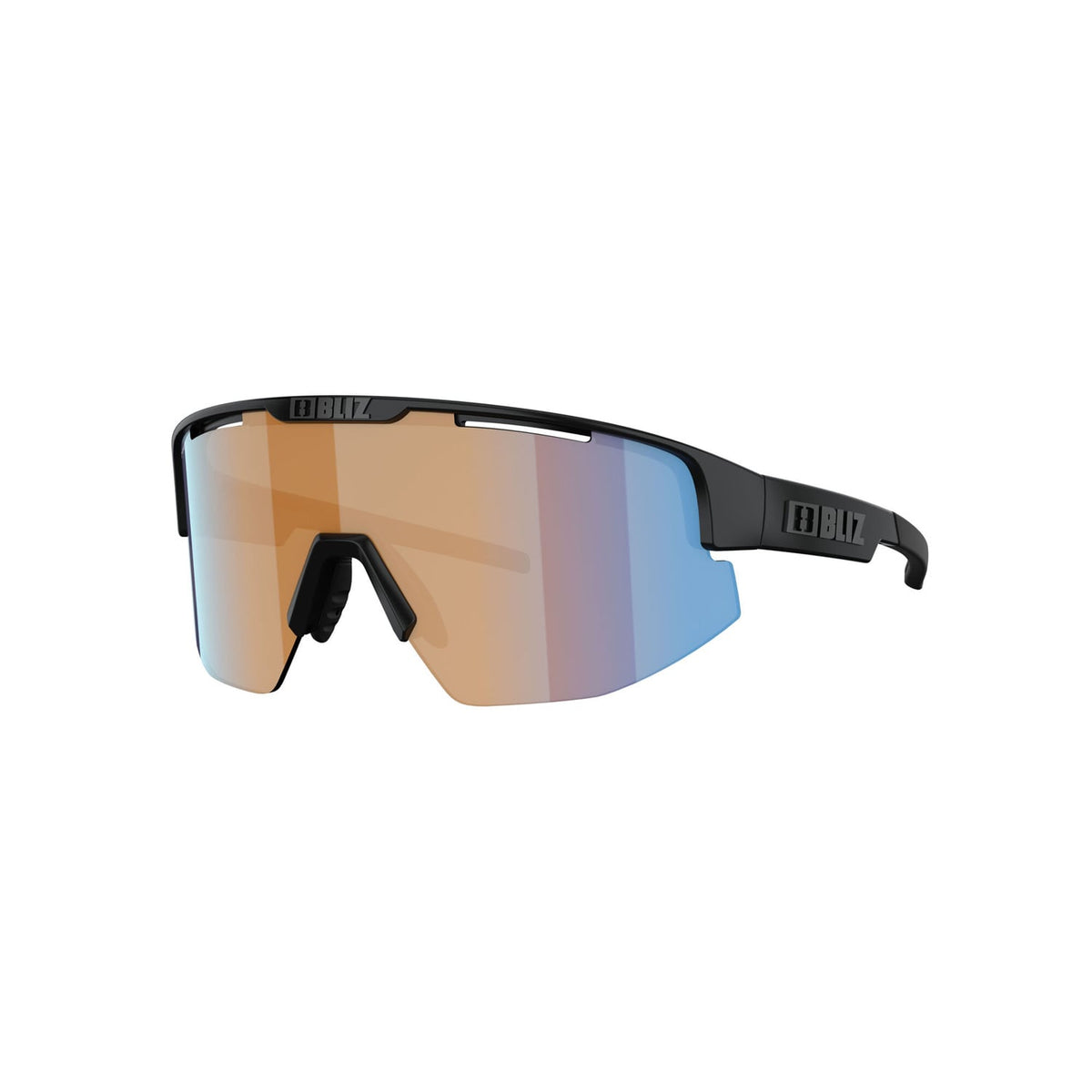 BLIZ MATRIX SMALL Glasses Matt Black Orange Screen