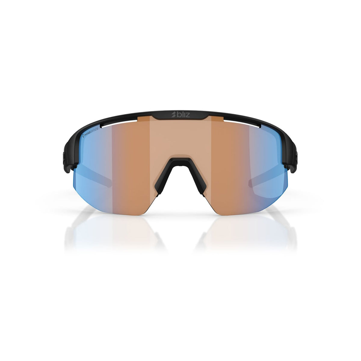 BLIZ MATRIX SMALL Glasses Matt Black Orange Screen
