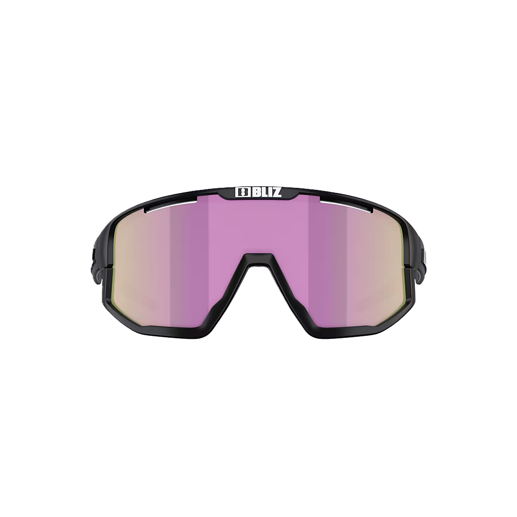 BLIZ FUSION SMALL Glasses Matt Black Brown Pink Lens