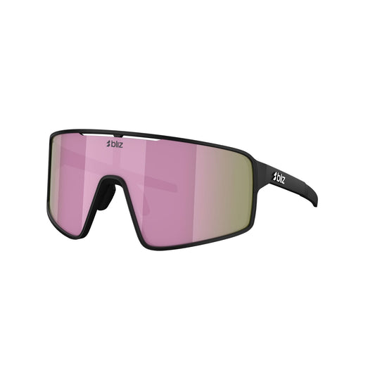 Bril BLIZ P001 S Zwart Mat Scherm Bruin Roze Multicolour