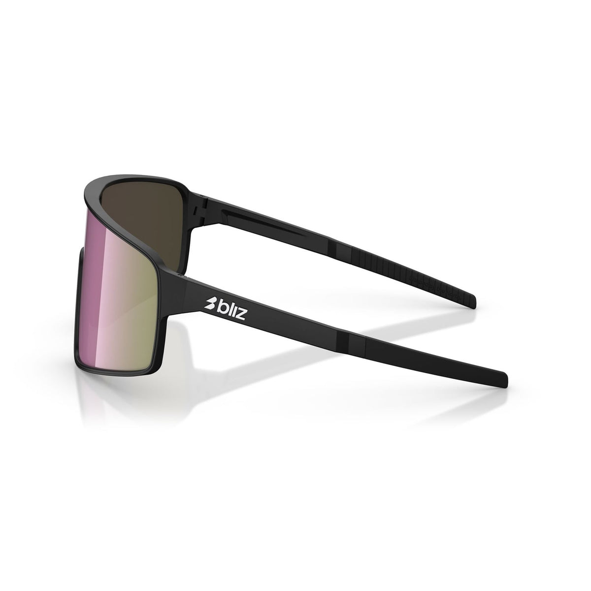 Okulary BLIZ P001 S Czarne Matt Ekran Brązowy Różowy Wielokolorowy