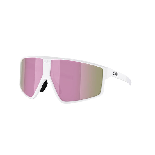 Bril BLIZ P002 S Wit Mat Scherm Bruin Roze