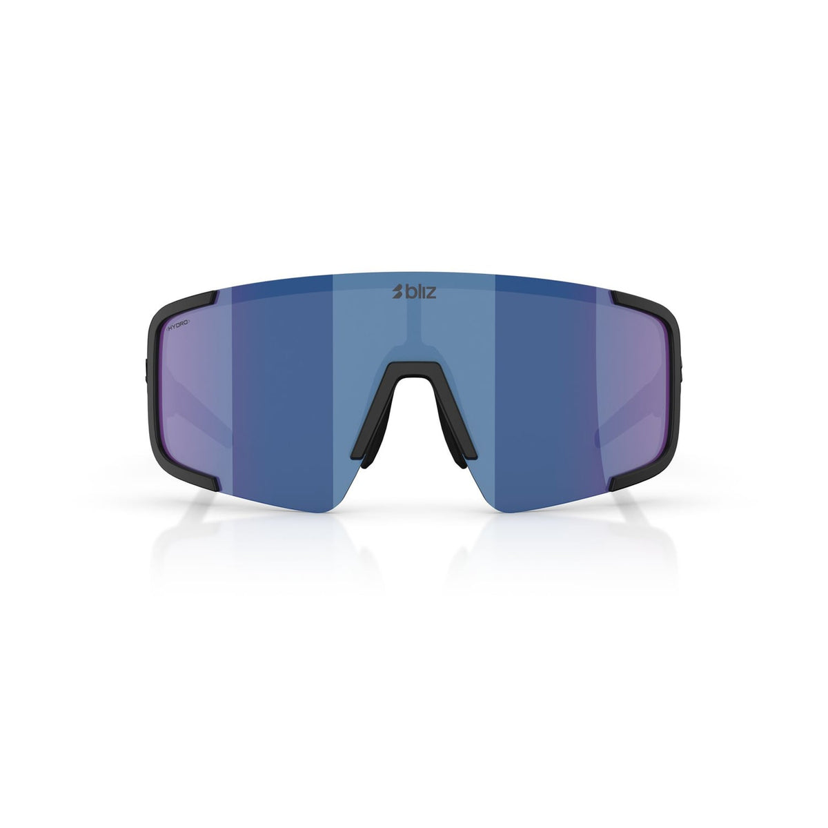 BLIZ P003 Glasses Matt Black Blue Mirror Lens