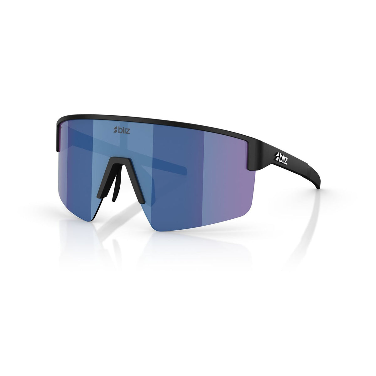 BLIZ P004 Glasses Matt Black Blue Iridium Lens