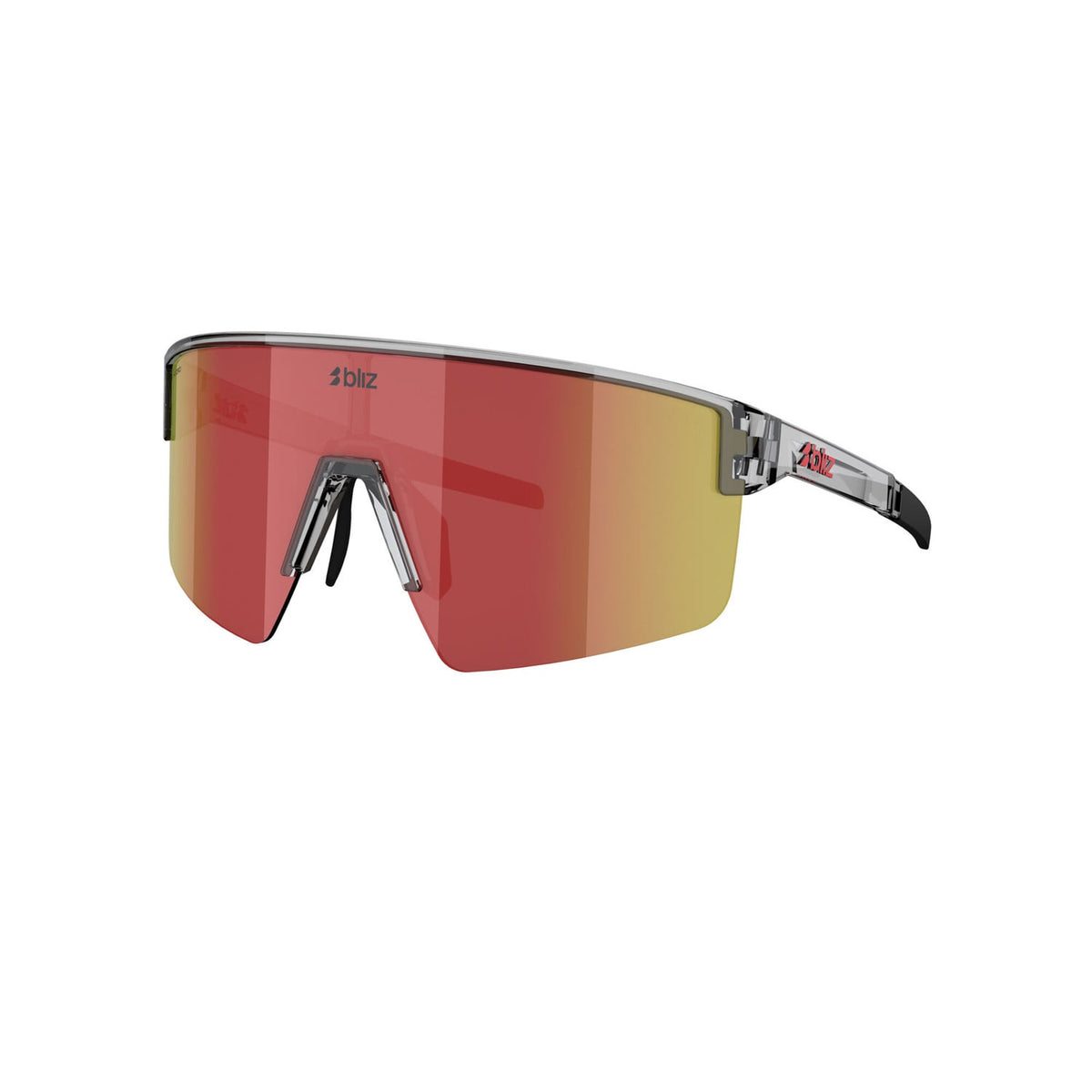 Brýle BLIZ P004 průhledné šedé sklo Red Multi