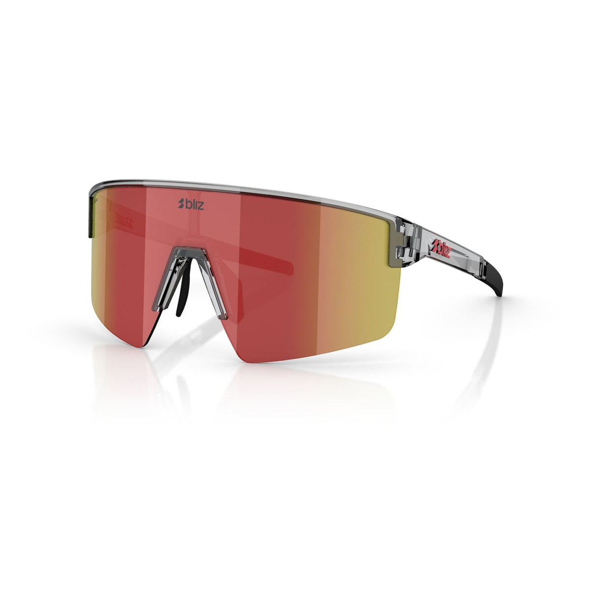 Brýle BLIZ P004 průhledné šedé sklo Red Multi