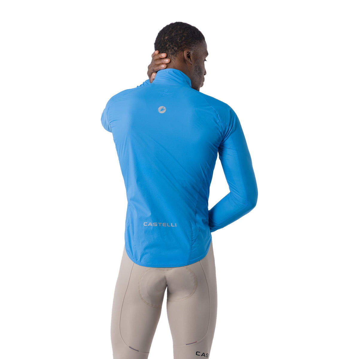 Modrá bunda CASTELLI Transition Air – pohľad zozadu
