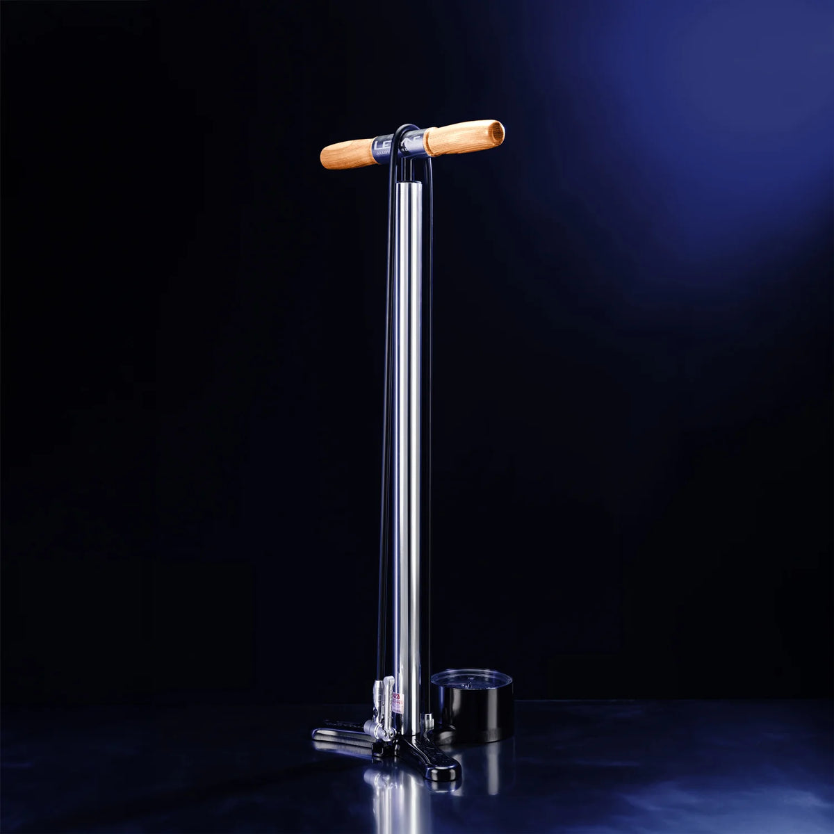 LEZYNE ALLOY FLOOR DRIVE Presta Pro Chuck golvpump, silver