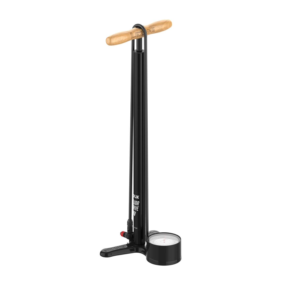 LEZYNE CLIK DRIVE HV fodpumpe med ABS PRO Chuck, sort