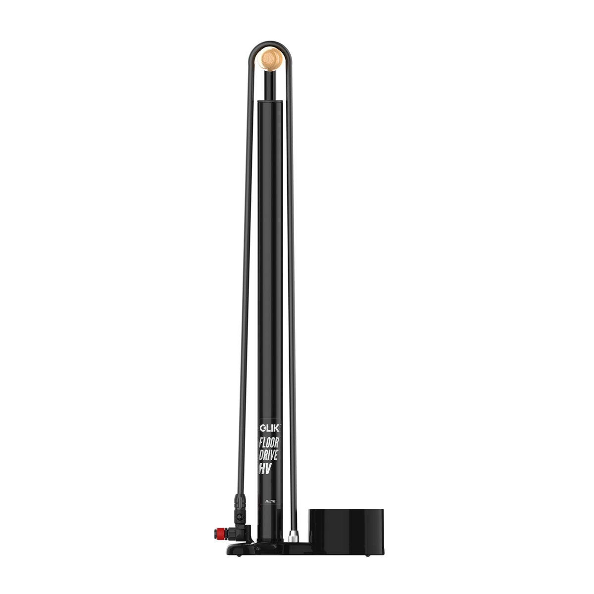 LEZYNE CLIK DRIVE HV fodpumpe med ABS PRO Chuck, sort