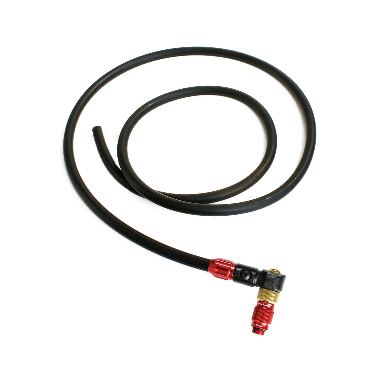 Leskle červená hadička LEZYNE ABS1 Pro Chuck pro podlahové pumpy